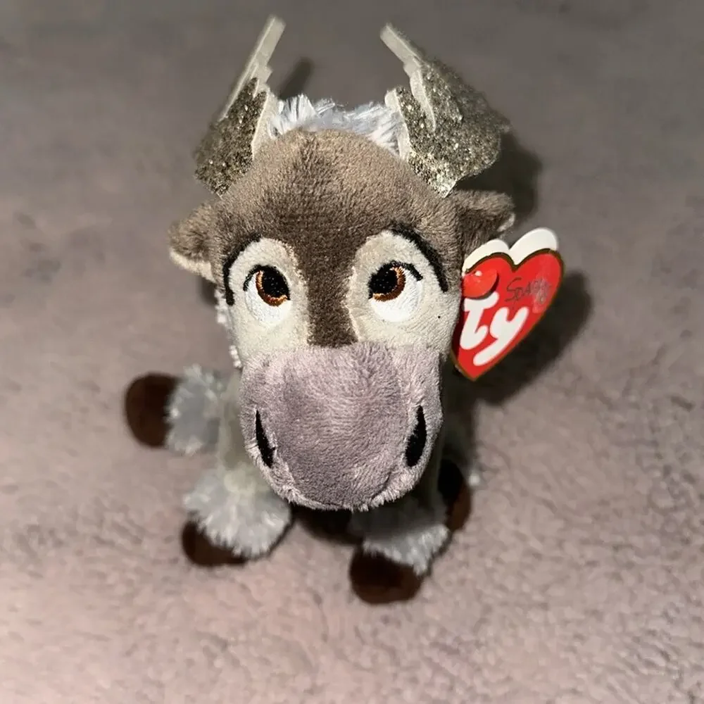 Disney Sidekicks Toy Story Bullseye 9” & Frozen Sparkle TY Sven 7” NWT